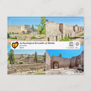 Cartão Postal Património Mundial UNESCO - Alcazaba de Mérida