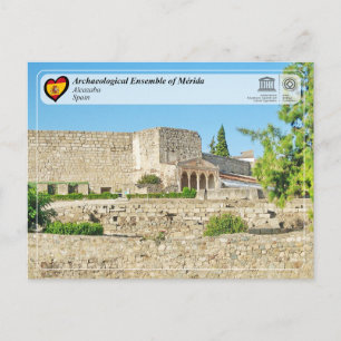 Cartão Postal Património Mundial UNESCO - Alcazaba de Mérida