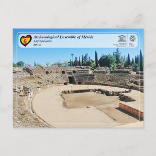 Cartão Postal Património Mundial UNESCO - Anfiteatro de Mérida