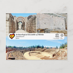 Cartão Postal Património Mundial UNESCO - Anfiteatro de Mérida