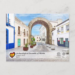 Cartão Postal Património Mundial UNESCO - Arco de Trajano de Mér