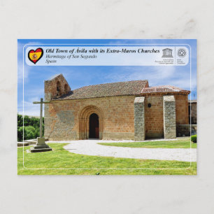 Cartão Postal Património Mundial UNESCO - Ávila - Ermida de San 