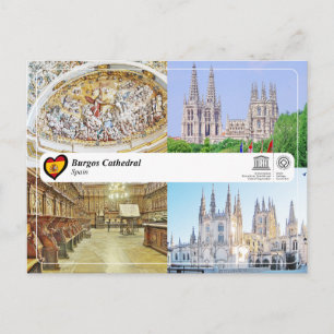 Cartão Postal Património Mundial UNESCO, Catedral de Burgos