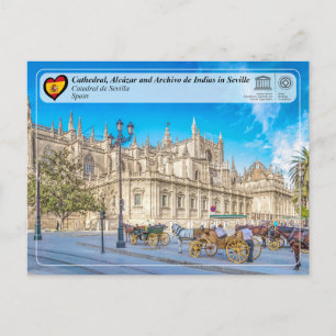 Cartão Postal Património Mundial UNESCO - Catedral de Sevilha