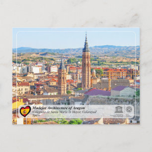 Cartão Postal Património Mundial UNESCO - Colegiata de Santa Mar