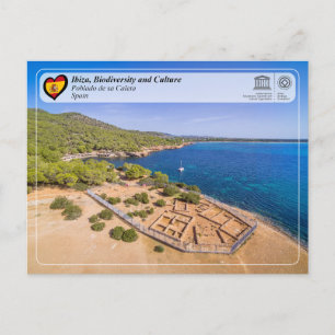 Cartão Postal Património Mundial UNESCO - Ibiza/Eivissa - Ruínas