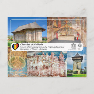 Cartão Postal Património Mundial UNESCO - Igrejas da Moldávia - 