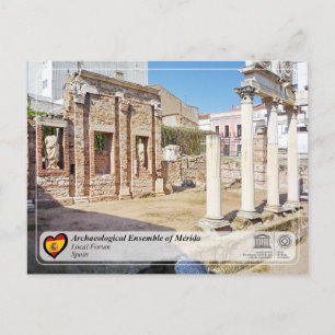 Cartão Postal Património Mundial UNESCO - Mérida - Fórum Municip