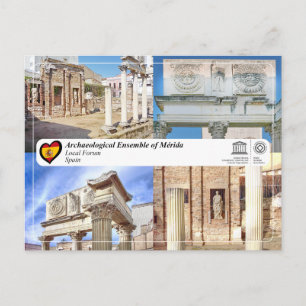 Cartão Postal Património Mundial UNESCO - Mérida - Fórum Municip