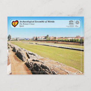 Cartão Postal Património Mundial UNESCO - Mérida - O Circo Roman