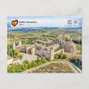 Cartão Postal Património Mundial UNESCO - Mosteiro de Poblet