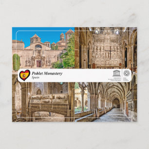 Cartão Postal Património Mundial UNESCO - Mosteiro de Poblet