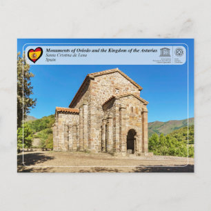 Cartão Postal Património Mundial UNESCO - Santa Cristina de Lena