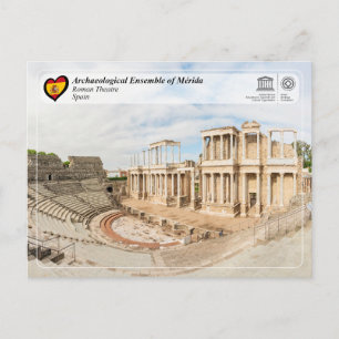 Cartão Postal Património Mundial UNESCO - Teatro Romano de Mérid