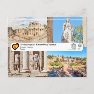 Cartão Postal Património Mundial UNESCO - Teatro Romano de Mérid