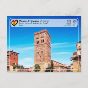 Cartão Postal Património Mundial UNESCO - Torre da igreja de São