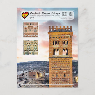 Cartão Postal Património Mundial UNESCO - Torre da igreja do Sal