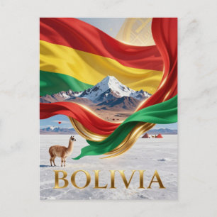 Cartão Postal Patrimônio Nacional dos Andes da Bolívia