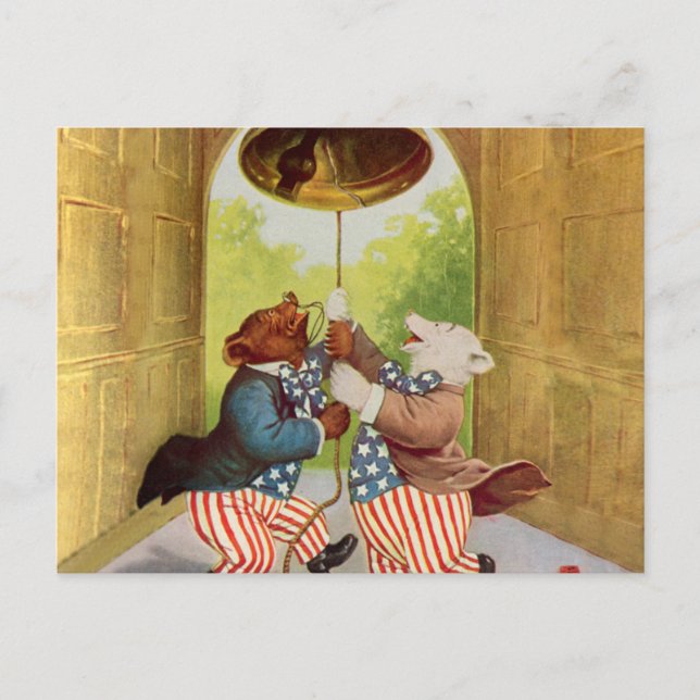 Cartão Postal Patriot Bears Anel da Liberdade (Frente)