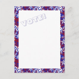 cartão postal Patriot Stars VOTE