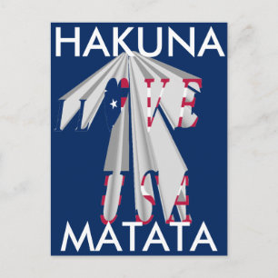 Cartão Postal Patriotismo Crescente: Eu Amo Arte Perspectiva dos