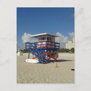 Cartão Postal Patrulha Oceânica de Salvadores de Praia de Miami