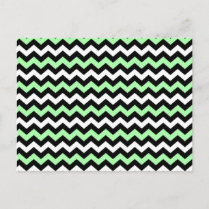 Cartão Postal Patrulha Zigzag (zwart, groen, wit)