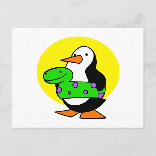 Cartão Postal Patty Penguin (Frente)