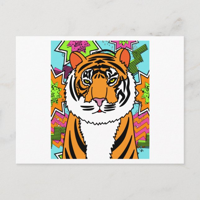 Cartão Postal Patty Tiger Selvagens (Frente)