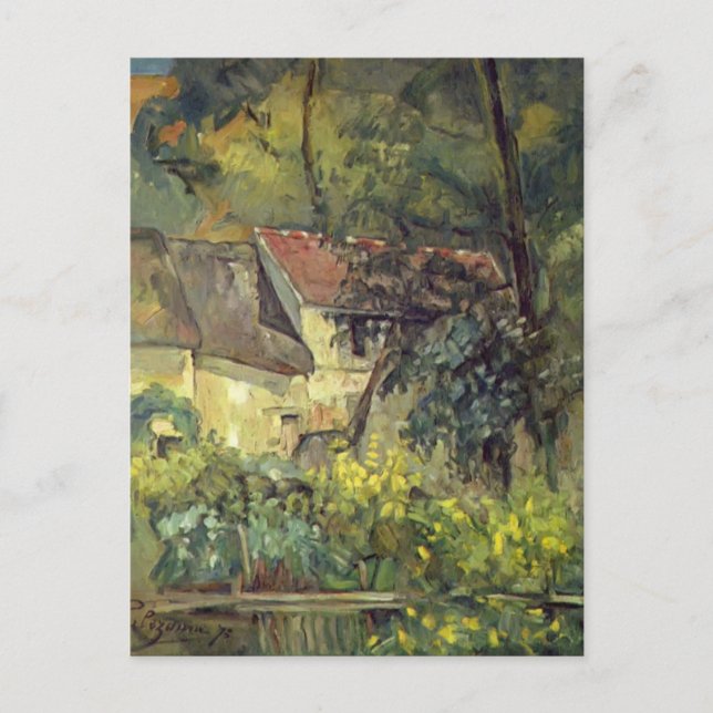 Cartão Postal Paul Cezanne - A Casa de Pere Lacroix em Auvers (Frente)
