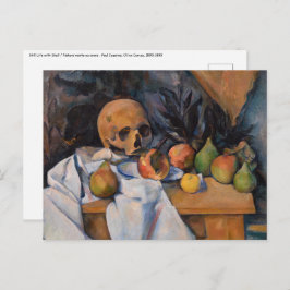 Cartão Postal Paul Cezanne - A Vida Estática com o Crânio