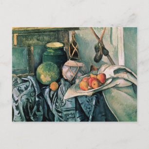 Cartão Postal Paul Cezanne   A vida estática com Pitcher e Aube