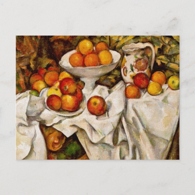 Cartão Postal Paul Cezanne Apple Orangismo Impressionismo (Frente)