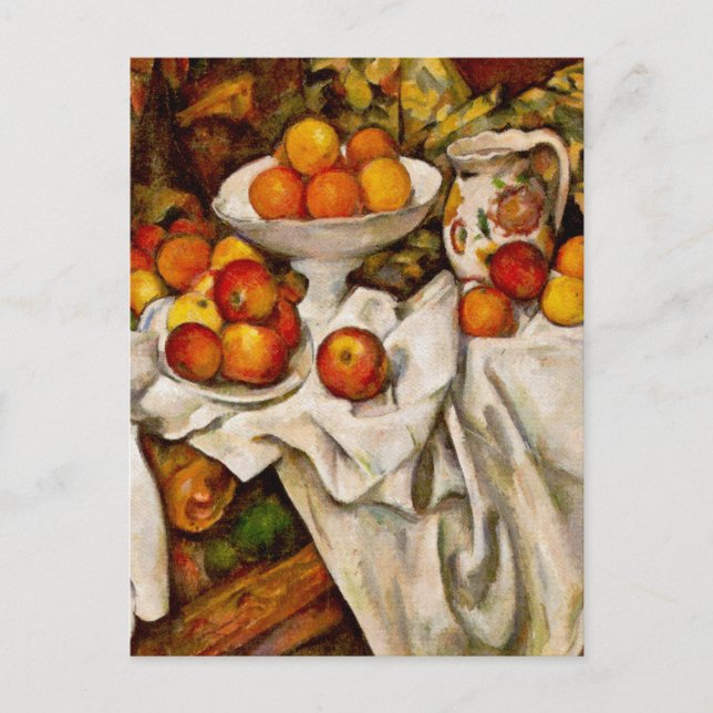 Cartão Postal Paul Cezanne Apple Orangismo Impressionismo (Frente)