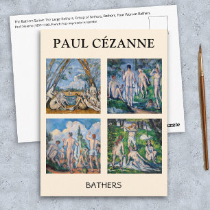 Cartão Postal Paul Cezanne - Banhistas Seleção de Obras-Primas