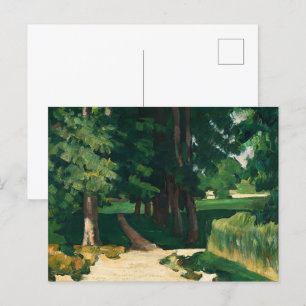 Cartão Postal Paul Cézanne é a Avenida, Árvores Verdes Clássica