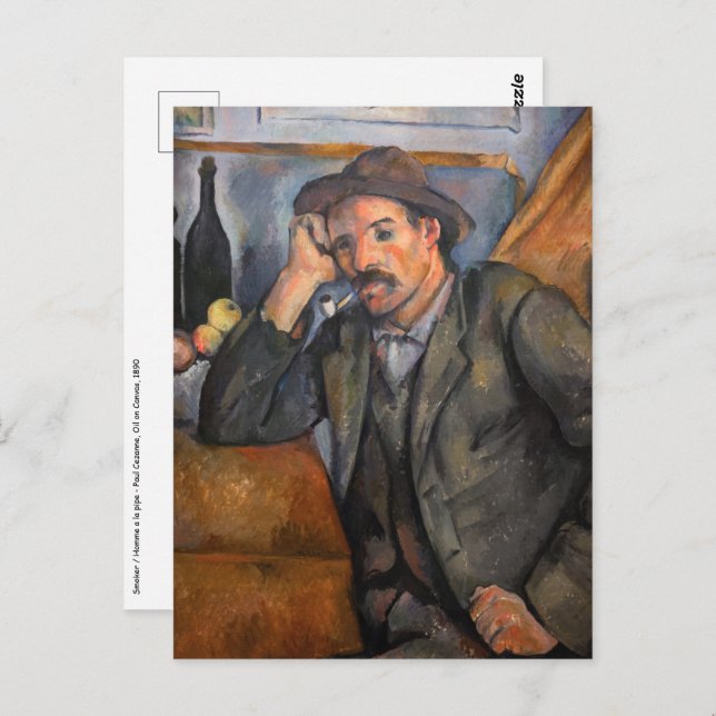 Cartão Postal Paul Cezanne - Fumante (Frente/Verso)