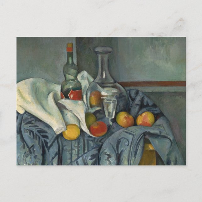 Cartão Postal Paul Cezanne | Garrafa de hortelã-pimenta, 1893-18 (Frente)