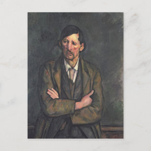 Cartão Postal Paul Cezanne Homem com armas cruzadas, c.1899