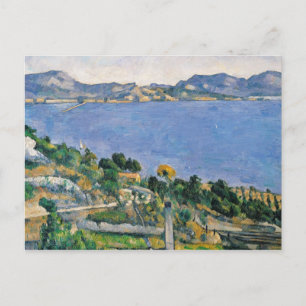 Cartão Postal Paul Cezanne   L'Estaque, Vista da Baía de Marselh