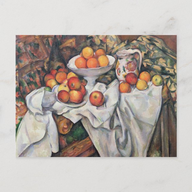 Cartão Postal Paul Cezanne | Maçãs e Laranjas, 1895-1900 (Frente)