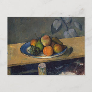Cartão Postal Paul Cezanne   Maçãs, peras e uvas, c.1879