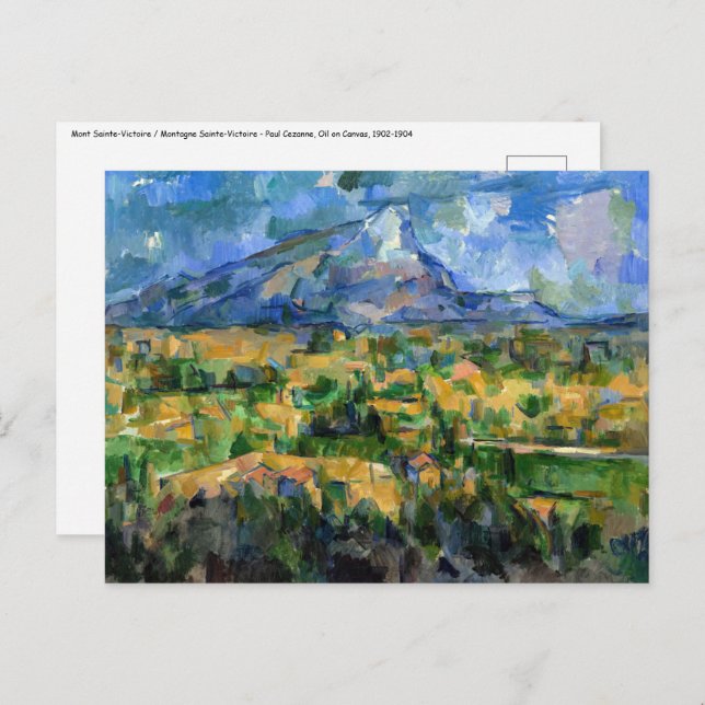 Cartão Postal Paul Cezanne - Mont Sainte-Victoire (Frente/Verso)