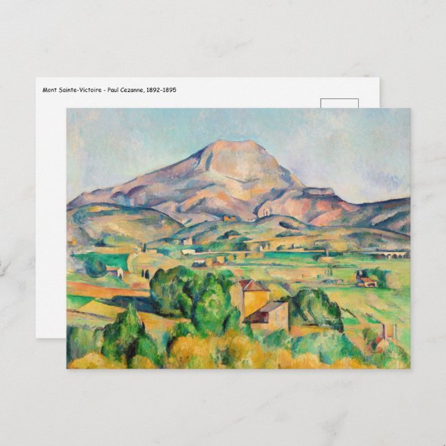 Cartão Postal Paul Cezanne - Mont Sainte-Victoire (Frente/Verso)