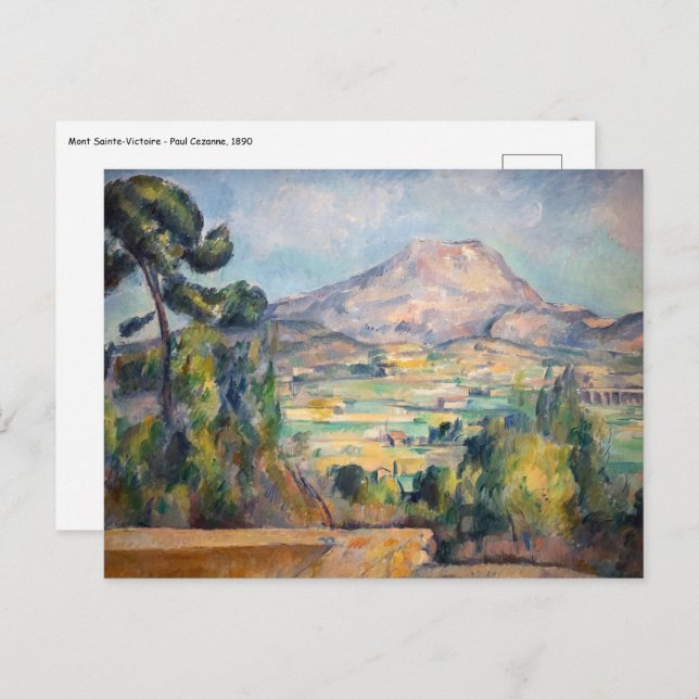 Cartão Postal Paul Cezanne - Mont Sainte-Victoire (Frente/Verso)