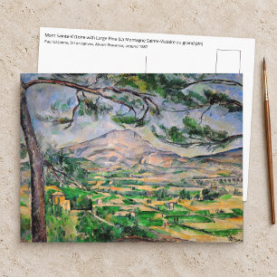 Cartão Postal Paul Cezanne - Mont Sainte-Victoire e Grande Pinhe