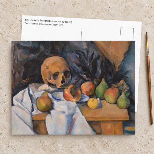 Cartão Postal Paul Cezanne - Natureza Morta com Caveira