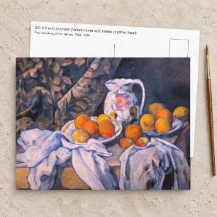 Cartão Postal Paul Cezanne - Natureza Morta com uma Cortina