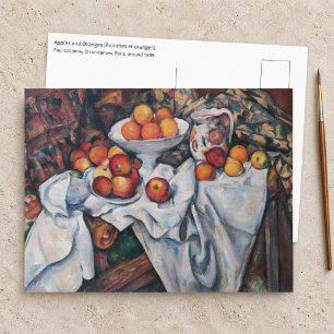 Cartão Postal Paul Cezanne - Natureza Morta, Maçãs e Laranjas