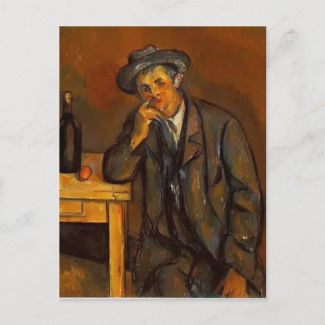 Cartão Postal Paul Cezanne - O Drinker (Frente)